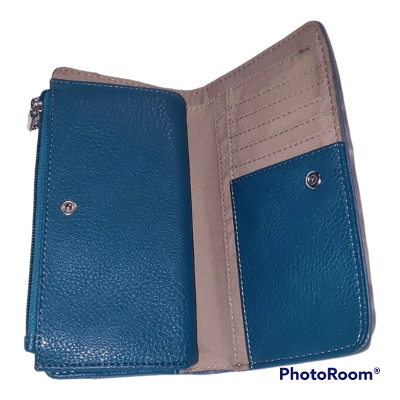 Fossil Relic wallet teal and blue - Picture 3 of 5